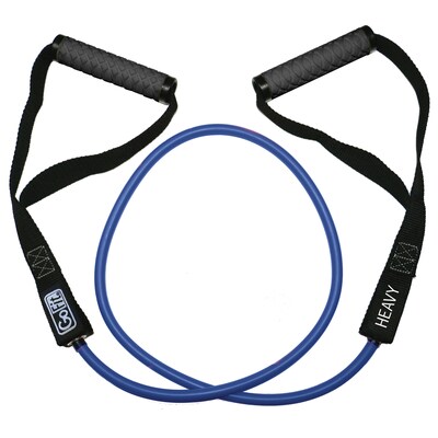 GoFit Pro-Grade Blue Power Tubes with Handles, 40 lbs. (GF-4TUB-H(40))