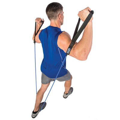GoFit Pro-Grade Blue Power Tubes with Handles, 40 lbs. (GF-4TUB-H(40))