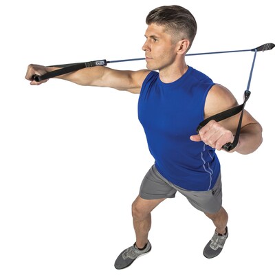 GoFit Pro-Grade Blue Power Tubes with Handles, 40 lbs. (GF-4TUB-H(40))