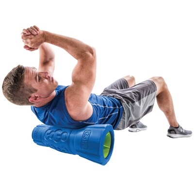 GoFit Blue Barrel Roller, 18-Inch (GF-BRL18)