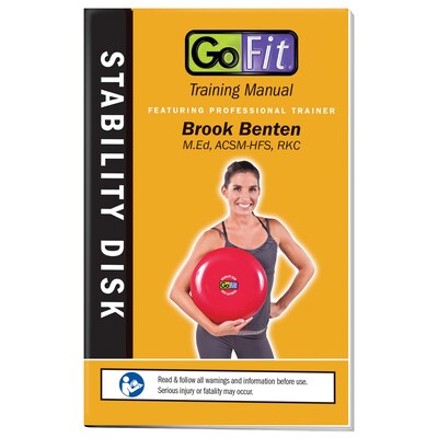 GoFit Red Core Balance Disk with Inflation Needle, 13-Inch (GF-CDISK)