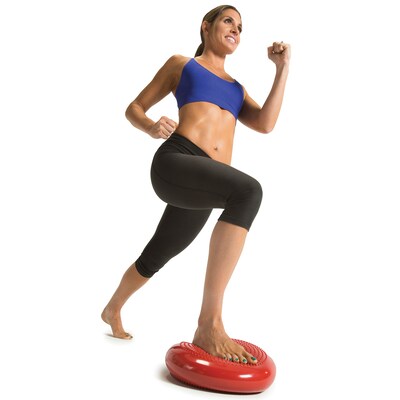 GoFit Red Core Balance Disk with Inflation Needle, 13-Inch (GF-CDISK)