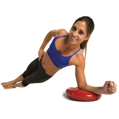 GoFit Red Core Balance Disk with Inflation Needle, 13-Inch (GF-CDISK)