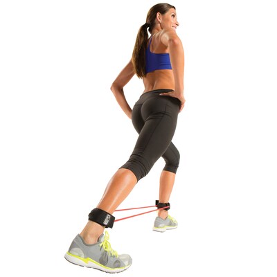Gofit Resist-a-Cuffs Resistance Band, Red (GF-CUFF-M/H)