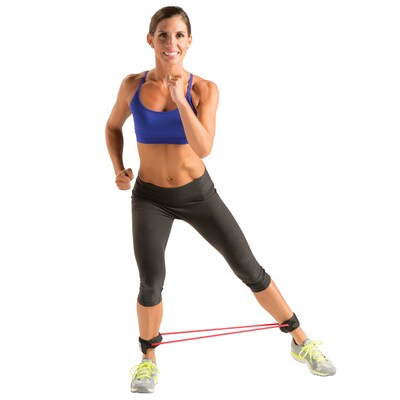 Gofit Resist-a-Cuffs Resistance Band, Red (GF-CUFF-M/H)