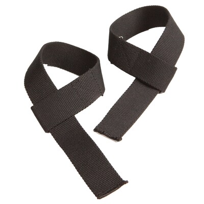 GoFit Black Cotton Wrist Straps, (GF-CWS)