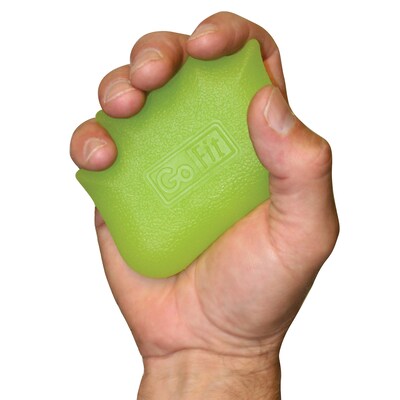 GoFit Green Gel Hand Grip, Medium (GF-GEL-MED)