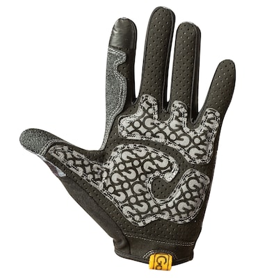 GoFit Go Grip Gray Full-Finger Training Gloves, Large (GF-GTCFF-L)