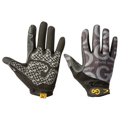 GoFit Go Grip Gray Full-Finger Training Gloves, Medium (GF-GTCFF-M)