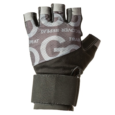 GoFit Pro Gray Trainer Wrist Wrap Gloves, Medium (GF-GTCW-M)