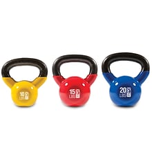 GoFit Ultimate Kettlebell Fit Pack, Multicolored, 3 Pack (GF-KBK3N)