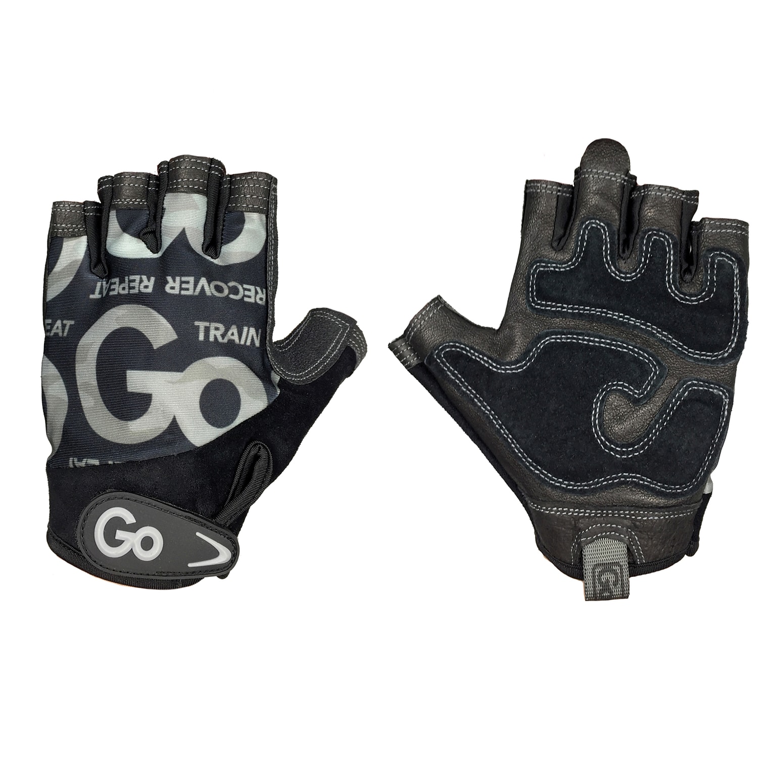 GoFit Men’s Black Premium Leather Elite Trainer Gloves, Large (GF-MLG-L/CAM)