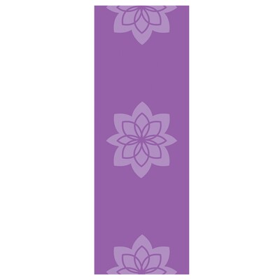GoFit Zen Lotus Designer Yoga Mat, Purple (GF-PYM-PPL)