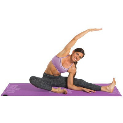 GoFit Zen Lotus Designer Yoga Mat, Purple (GF-PYM-PPL)