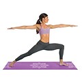 GoFit Zen Lotus Designer Yoga Mat, Purple (GF-PYM-PPL)