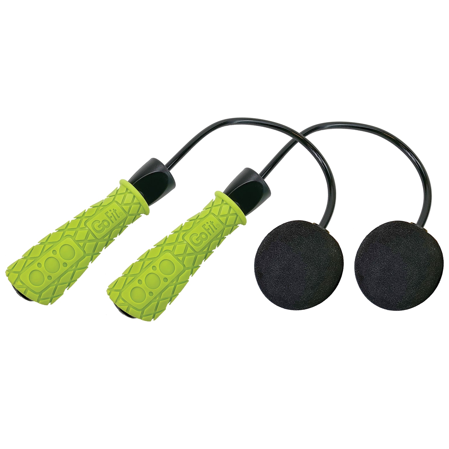 GoFit Green Ropeless Jump Rope, (GF-RJR)