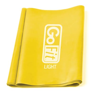 GoFit Yellow Latex-Free Single Flat Band, Light (GF-SFB-L)