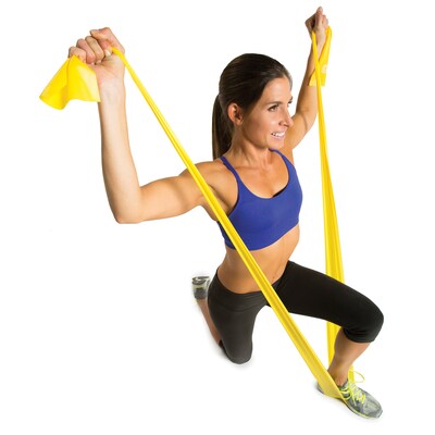 GoFit Yellow Latex-Free Single Flat Band, Light (GF-SFB-L)