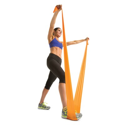 GoFit Orange Latex-Free Single Flat Band, Medium (GF-SFB-M)