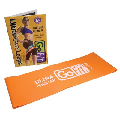 GoFit Orange Single Ultra Power Loop, 20 lbs. Heavy X (GF-SUPL-HX)