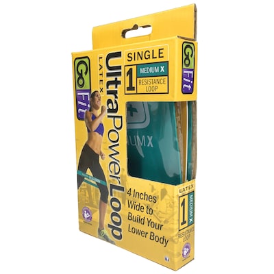 GoFit Ultra Teal Power Loop, Single, 10 lbs. Medium (GF-SUPL-MX)