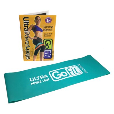GoFit Ultra Teal Power Loop, Single, 10 lbs. Medium (GF-SUPL-MX)