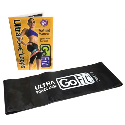 GoFit Ultra Black Power Loop, Single, 25 lbs. Super X (GF-SUPL-SX)