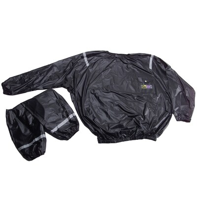 GoFit Black Vinyl Sweat Suit, Large/XL (GF-TTS-L/XL)