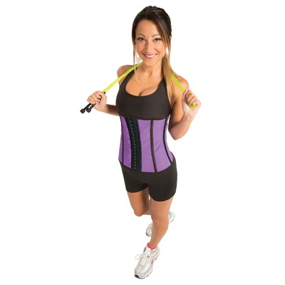 GoFit Purple Corset Waist Trainer, Medium (GF-WACP-MED)