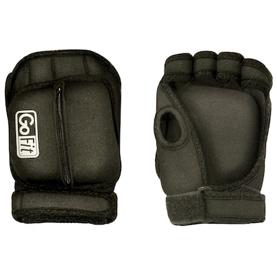 GoFit Black Weighted Aerobic Gloves, (GF-WAG)