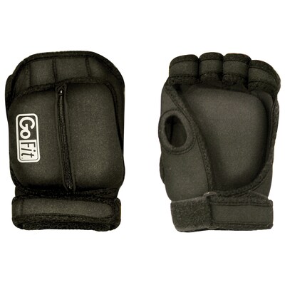 GoFit Black Weighted Aerobic Gloves, (GF-WAG)