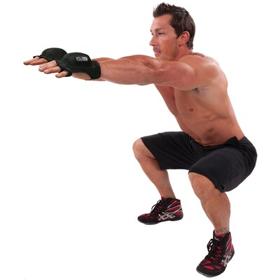 Gofit Weighted Gloves, Black (GF-WAG)