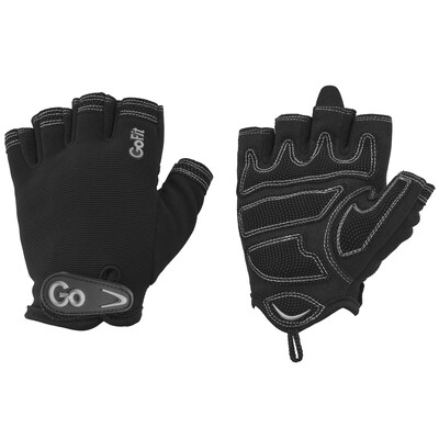 GoFit Xtrainer Women's Silver & Black Cross-Training Gloves, Medium (GF-WCT-MED/SLV)