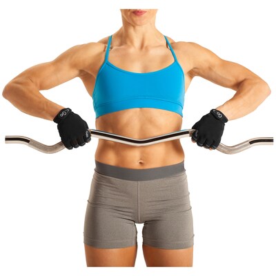 Gofit Xtrainer Medium Weightlifting Gloves (GF-WCT-MED/SLV)