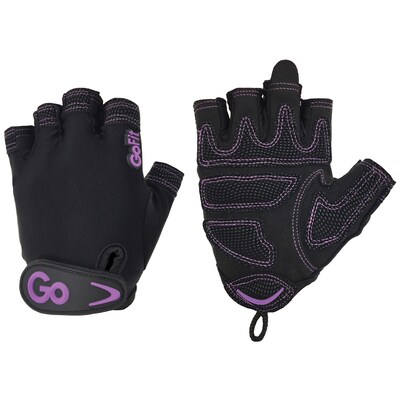 GoFit Xtrainer Women's Purple & Black Cross-Training Gloves, Medium (GF-WCT-M/PPL)