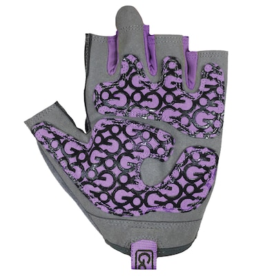 GoFit Pro Women's Purple Trainer Gloves with Padded Go-Tac Palm, Large (GF-WGTC-L/PPL)
