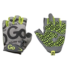 GoFit Pro Womens Green Trainer Gloves with Padded Go-Tac Palm, Medium (GF-WGTC-M/GR)