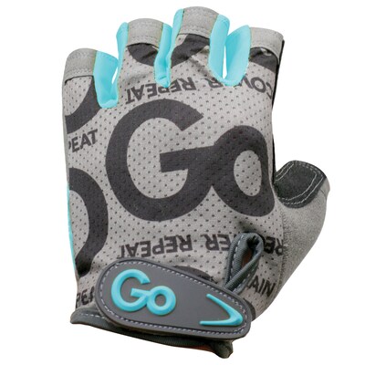 GoFit Pro Women's Teal Trainer Gloves with Padded Go-Tac Palm, Medium (GF-WGTC-M/TU)