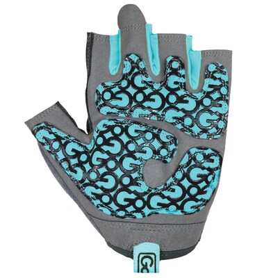 GoFit Pro Women's Teal Trainer Gloves with Padded Go-Tac Palm, Medium (GF-WGTC-M/TU)