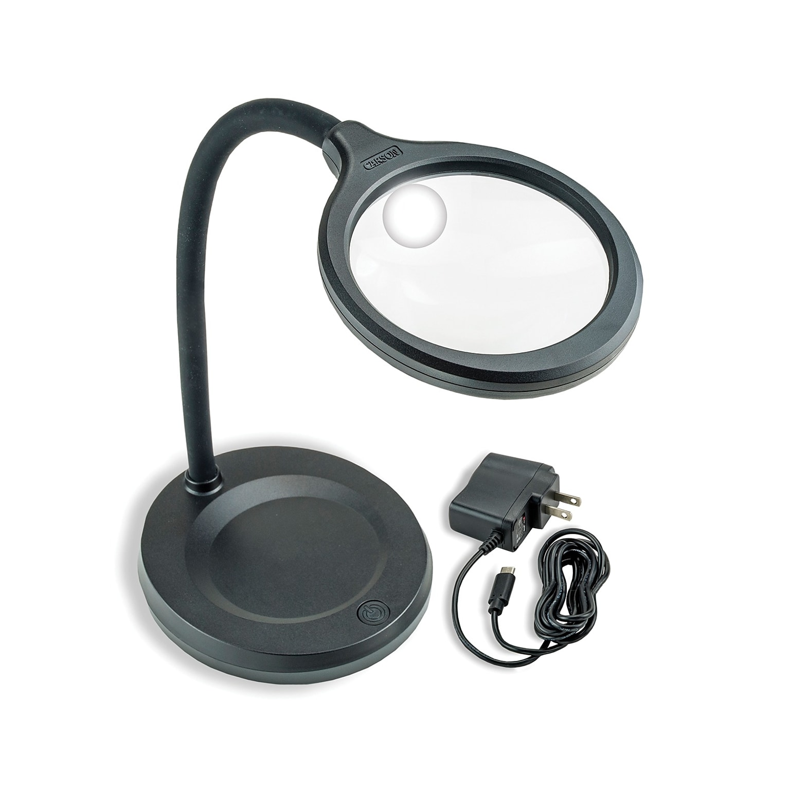 CARSON DeskBrite 300 2x Aspheric COB LED Desk Top Magnifier with 5x Spot Lens (LM-30)