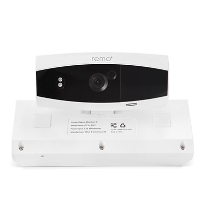 Remo+ DoorCam 3 1080p Full HD Wi-Fi Smart Over-the-Door Security Camera, White (DCM3MW)