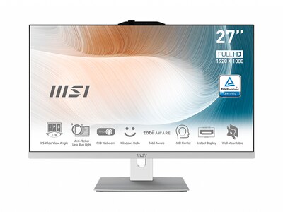 MSI Modern AM272P 12M-030US All-in-One Desktop Computer, Intel Core i5, 8GB Memory, 512GB SSD (MOAM272P12M030)
