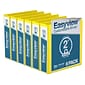 Davis Group Easyview Premium 2" 3-Ring View Binders, Yellow, 6/Pack (8413-05-06)