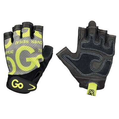 GoFit Women’s Green Premium Leather Elite Trainer Gloves, Large (GF-WLG-L/GR)