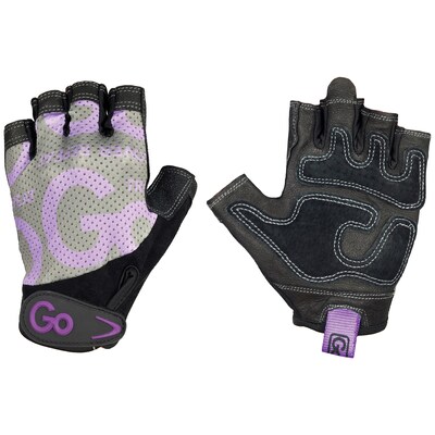 GoFit Women’s Purple Premium Leather Elite Trainer Gloves, Large (GF-WLG-L/PPL)