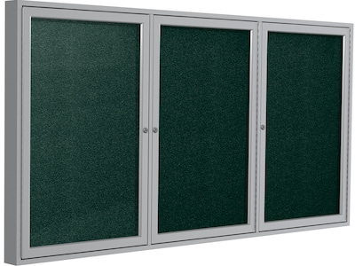 Ghent Vinyl Bulletin Board, Aluminum Frame, 3 x 6 (PA33672VX-183)