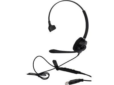 Spracht Noise Canceling Mono On-Ear Computer Headset, Black (HS-WD-USB-1)