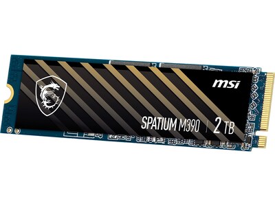MSI SPATIUM M390 2TB M.2 PCIe Gen 3 NVMe 1.4 Internal Solid-State Drive, 3D-NAND (SM390N2TB)