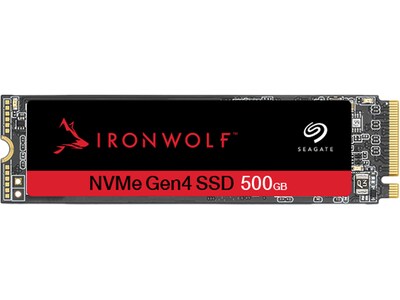 Seagate IronWolf 525 500GB M.2 PCIe Gen 4 NVMe 1.3 Internal Solid-State Drive, TLC (ZP500NM3A002)