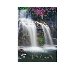 Custom Waterfall Sympathy Cards with Envelopes, 5-5/8 x 7-7/8, 25 Cards per Set